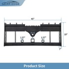 45  Skid Steer Pallet Fork Frame W  Receiver Hitch 2500lbs Kubota Bobcat Tractor