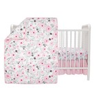 Bedtime Originals Blossom Pink Watercolor Floral 3-piece Baby Crib Bedding Set