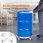 2pcs 55 Gal Drum Dolly Heavy Duty Barrel Cart 1000lbs With Swivel Casters
