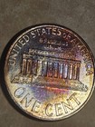 1999 D Lincoln Memorial Penny- Rainbow Toned - See Pics   1523