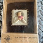 Willow Tree From The Heart 2008 Metal-edged Ornament Resin Cream With Red Heart