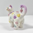 Whimsiclay Cat Figurine Amy Lacombe 2005 Valentine Candy Hearts Bead Whiskers