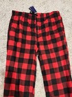 Sleep Hero Men   s Pajama Pants Buffalo Plaid Fleece Loungewear Size L Nwt