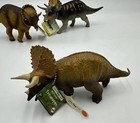 Vintage Triceratops Dinosaur Figures Lot Of 3 Safari Ltd Carnegie 1996 1999 1988