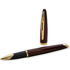 Waterman Car  ne Marine Amber Shimmer Rollerball Pen  25 Years Of Service 