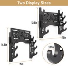 4 Tier Katana Mount Sword Holder Stand Wall Mount Samurai Sword Display Rack