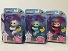 Nib Retired Wowwee Fingerlings Interactive Baby Monkey Lot Of 3 Sophie Zoe Bella