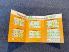 Vintage 1974-75 Minnesota North Stars Nhl Hockey Tri-fold Pocket Schedule