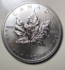 2013  5 Canada Silver Maple Leaf 1 Oz  9999 Fine Silver Coin Bu