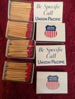 Box Of Union Pacific Railroad Matches Unstruck