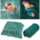 Newborn Baby Photography Prop Backdrop Blanket Swaddling Wrap Headband Studio