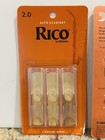 Lot Of 3x Rico Alto Clarinet Reeds 2 0 Unfiled Reeds 3 Pack
