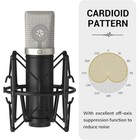 Condenser Microphone 192khz 24bit Usb Cardioid Computer Mic Set For Studio
