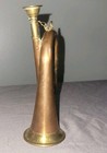 Vintage Bugle Brass Military Army Cavalry Style Horn Wind Instrument 