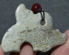 2 3  chinese Hongshan Culture Hetian Jade Carved Beast Head Yubi Yu Bi Pendant