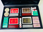 Rare Vintage Luxury Renzo Romagnoli Black  Travel Poker Multi-game Chip Set