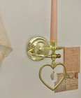 Vintage Brass Self Leveling Weighted Pendulum System Candle Holder