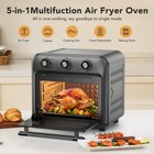 Air Fryer Toaster Baking Oven Combo 19qt 1500w Air Fryer Oil Free With Basket Us