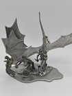 Two Dragon s Riders Fighting Crystal Ral Partha Pewter 1987 Pp818 Rare  D d