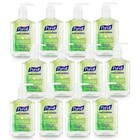 Natural Hand Sanitizer Gel Pump - 12 Pack  8 Fl Oz Bottles  Antibacterial  Moist