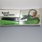 Vintage Royal Supreme Nasco 8  Pinking Shears Chrome W original Box Ball Bearing