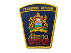 Alberta Transportation Utilities Officer Patch Vintage Shoulder Police Transport