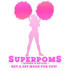 Extra Large Vintage Cheerleader Pom Poms - Superpoms - I ll Make A Set For You 