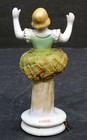 Antique Ballerina German Porcelain Retractable Sewing Tape Measure   Foreign