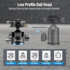 Sirui 36mm Low Profile Ball Head Ks-30  360   Max Load 20kg  ks-30   Black