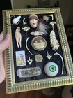Vintage Oddity Frame - 5x7 Frame featuring Bones  Cameos crystals And More 