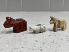 Vintage Zuni Horse Fetishes - Lot Of 3
