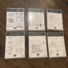 Stampin  Up Six Photopolymer   Cling Stamp Sets Retired Sale-a-bration