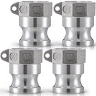  4 Pcs Aluminum Cam Lock Fittings  1   Type A  Cam Groove Hose Fitting Camlock 