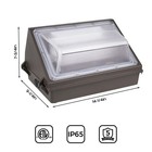 60w Led Wall Pack 5000k Semi Cutoff Bronze Outdoor Security Lighting Light