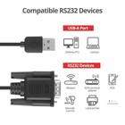 3 9 Ft Usb 2 0 To Female Db9 Rs232 Serial Converter 9 Pin Adapter Cable Pda Lot