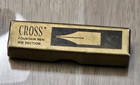 Vtg Rare In Box Cross Fountain Pen 14k Gold 585 Nib Section Medium Made In Usa