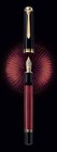 Pelikan Souveran M800 Fountain Pen - Black-red F Nib Fine 