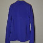 Nike Pro Athletic Shirt Girls Large Purple Thumb Holes Half Zip Long Sleeve Logo