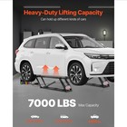 7000 Lbs Portable Car Lift Adjustable Car Lift W remote Control For Home Garage