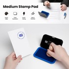 Neo Mark Medium Stamp Pad Kit  1oz Ink Included -2 8 x 4 4   Set  Blue