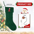 Christmas Stockings Personalized Custom Initials 18 Inches Knitted Christmas    