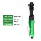 1 2  Professional Air Ratchet     Reversible  45 Ft-lb Max Torque  green   Black 