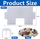 17 Pcs Pond Waterfall Spillway Filter Media  8 Inch Waterfall Box Filter Pad Wit