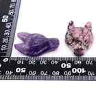 Wolf Head Pendants Natural Healing Crystal Animal Jewelry Necklaces Accessories