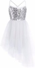 Kids Girls Shiny Sequins Ballet Leotard Dress Jazz Latin Lyrical Dance Costume