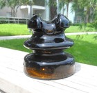 Nice Olive Amber Cd 219 Hemingray Glass Insulator  f 