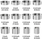 12-piece 304 Stainless Steel Biscuit Cutter Set - Round Cookie Cutters For Bakin