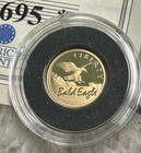 American Mint Tiny Gold Coin Proof  5g  585 Gold 14k Coin - Eagle And Bell