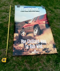 Large Vintage Michelin Ltx Tires Dealer Sales Banner Jeep Cherokee Sign 70x40