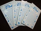 4 Exhibit Horoscope Readings Fortune Teller Cards Witch Cats Bats Frogs April